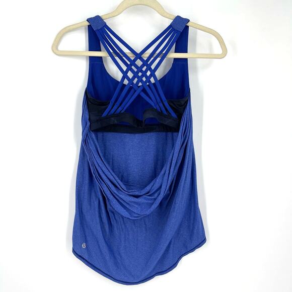 Lululemon Wild Tank in Heathered Blue Size 6 - Picture 2 of 8